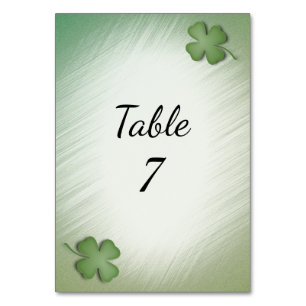Numéro De Table Drapeau de mariage irlandais "Juste Mariés"