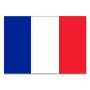 Numéro De Table Drapeau France