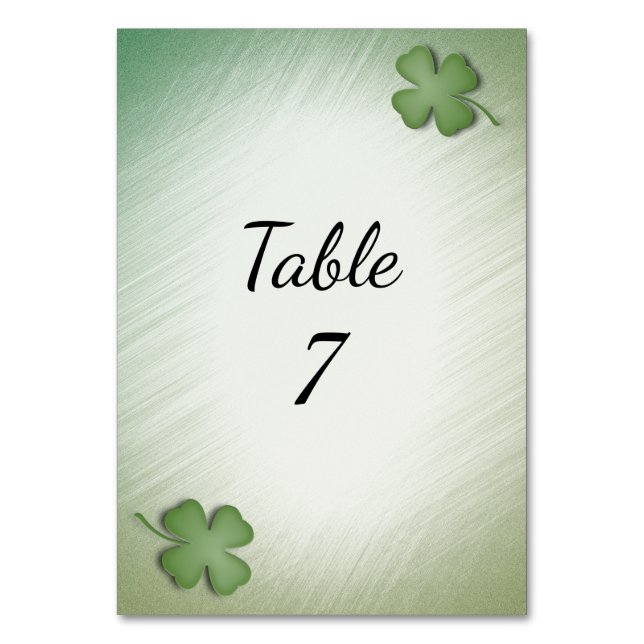 Numéro De Table Drapeau Mariage irlandais marié (Par défaut)