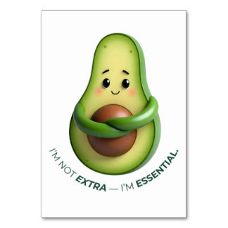 Numéro De Table Drôle Avocado Fourre-tout - Je ne suis pas extra,