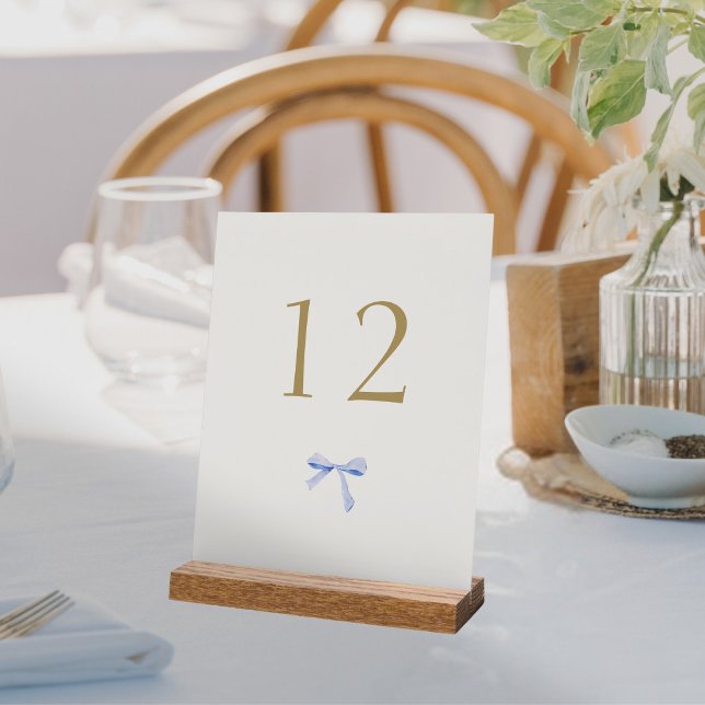 Numéro de table du Mariage de ruban tendance (Créateur téléchargé)