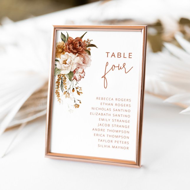Numéro de table du Mariage du coucher de soleil fl (Créateur téléchargé)