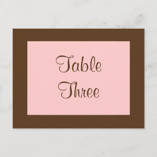 Numéro de table du papillon de fibres (marron)