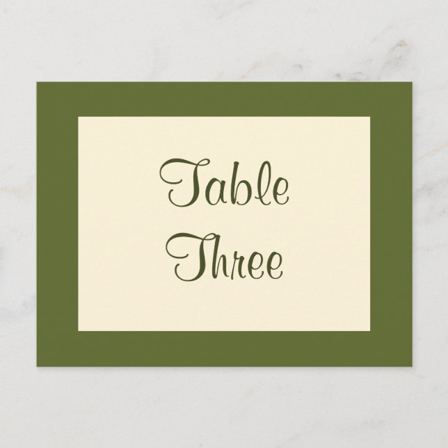 Numéro de table du papillon de Filigree (vert oliv (Devant)