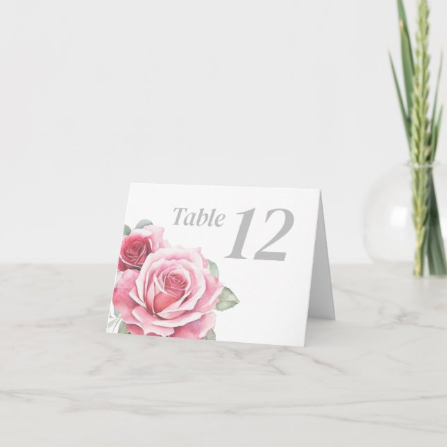 Numéro de table du restaurant Modèle (Devant)
