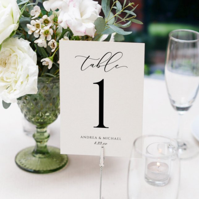 Numéro de table du script de calligraphie Mariage  (Créateur téléchargé)