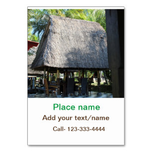 Numéro De Table eau océan plage photo ajouter nom texte place été