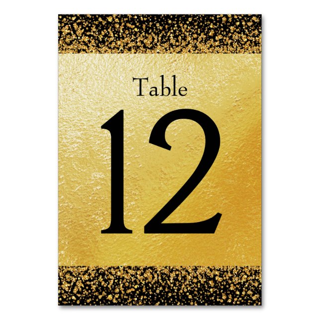 Numéro De Table Élégance or pur (Par défaut)