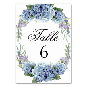 Numéro De Table Élégant Aquarelle de Fleurs de Ne Pas Oublier