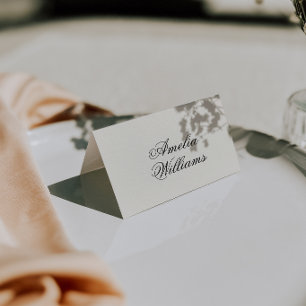 Numéro De Table Élégant Crème Noir Argent Ancien Mariage de Luxe