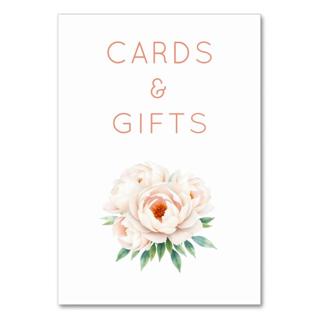 Numéro De Table Elegant Floral Cards & Gifts (Par défaut)