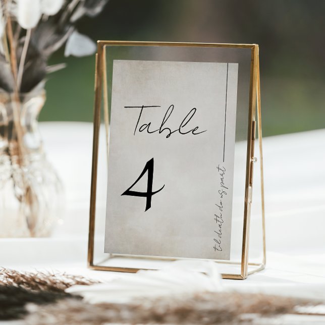Numéro De Table Élégant gothique désorganisé (Créateur téléchargé)