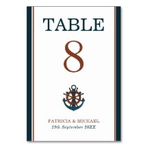 Élégant Mariage d'Ancres de la marine nautique