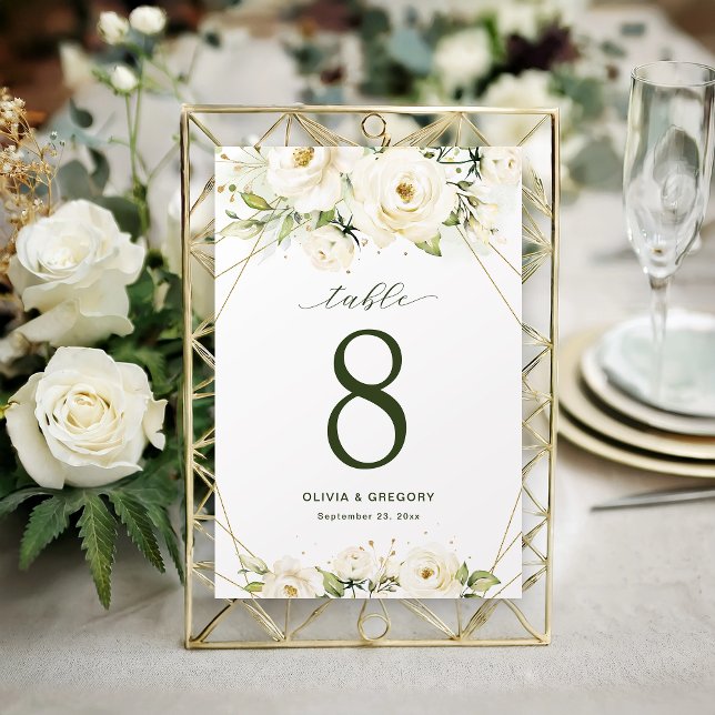 Numéro De Table Élégant Mariage de ligne Rose et Or Blanc (Créateur téléchargé)