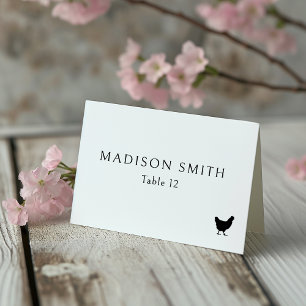 Numéro De Table Elégant Mariage de typographie chic Menu Choice Ic