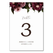 Élégant Mariage floral bordeaux blanc