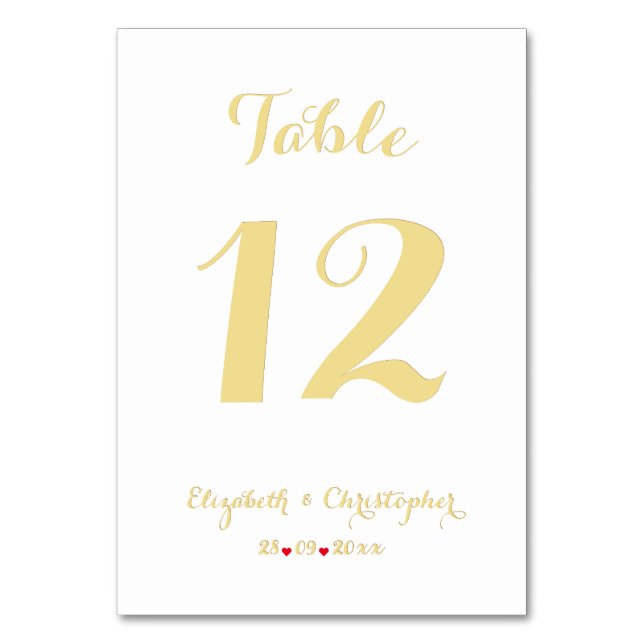 Numéro De Table Élégante Fête des mariées Mariage chic blanc Faux  (Par défaut)