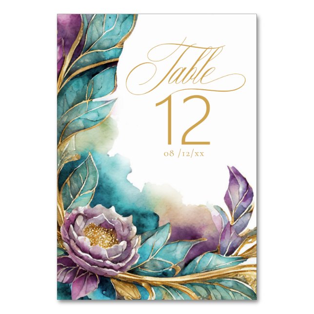 Numéro De Table Élégante Fiesta Quinceanera Welcome ID1029 (Par défaut)