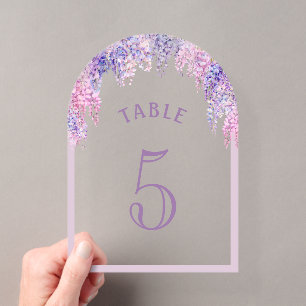 Numéro de table en acrylique pour première communi