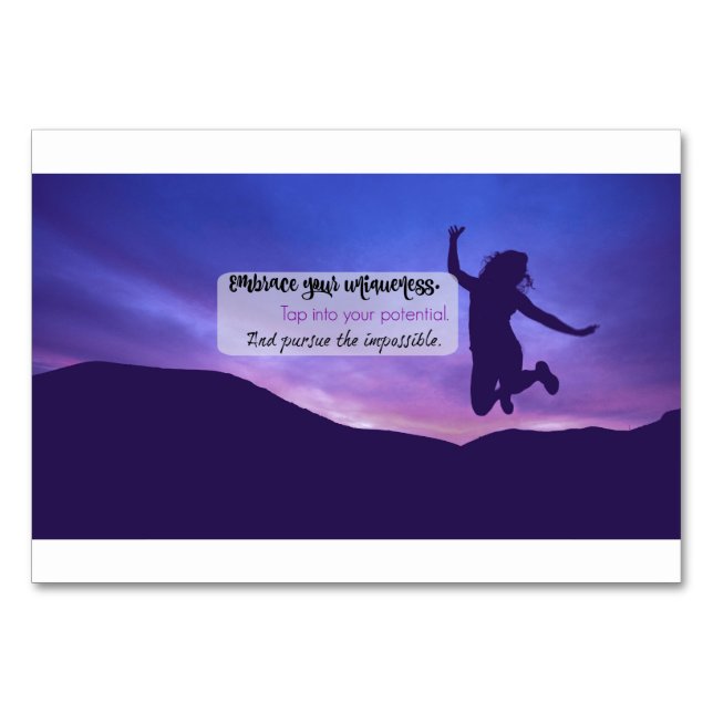 Numéro De Table Encourager le rappel pour les filles Ados (Devant)