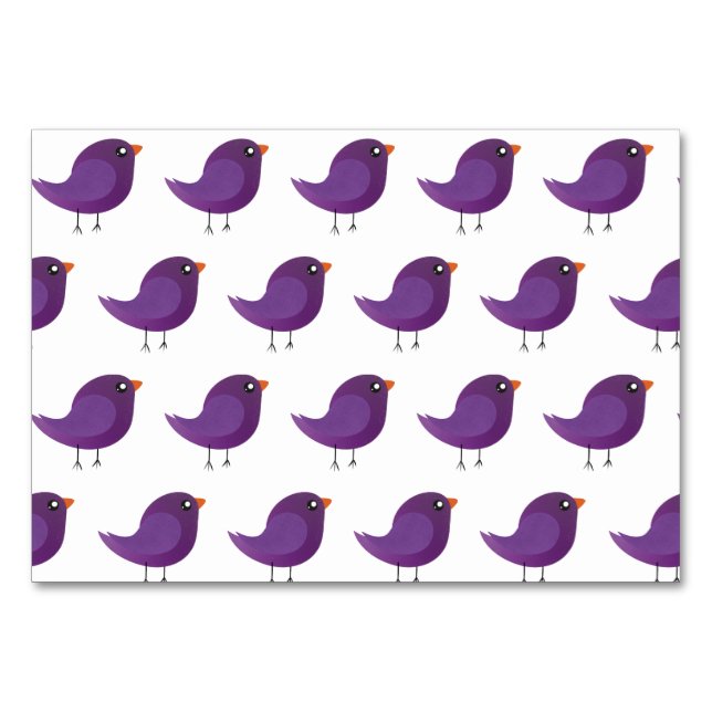 Numéro De Table Enfants mignonette birdy (Devant)