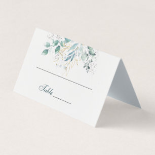 Numéro de table et nom Cartes de place