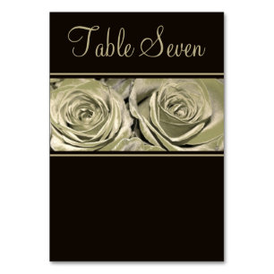 Numéro De Table Faire-part de mariage Rose Platine