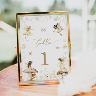 Numéro De Table Fairy Birthday Boho