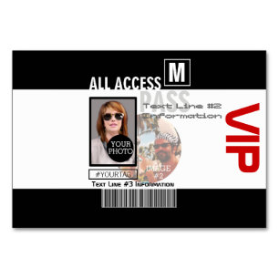Numéro De Table Faites votre propre VIP Pass 8 façons de personnal