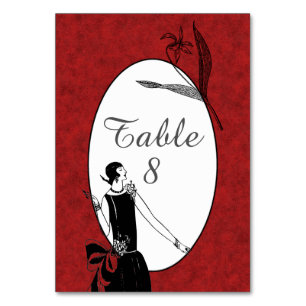 Numéro De Table Fashion Show des années 1920