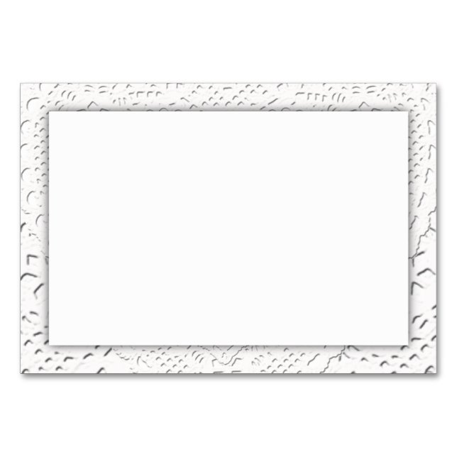 Numéro De Table Faux White Lace Fabric Arrière - plan (Devant)