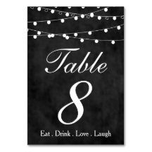 Fée Chalkboard Fairy Lights & Hearts Party Table 8