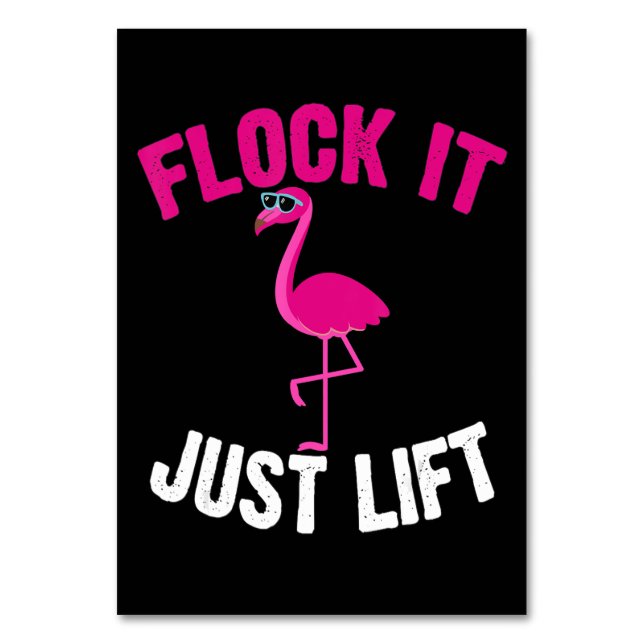 Numéro De Table Flamingo | Flamingo Weightlifting (Par défaut)