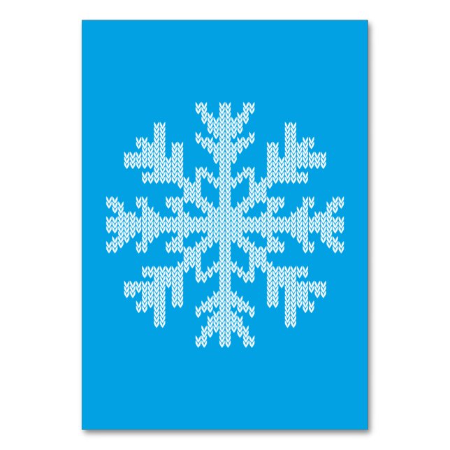 Numéro De Table Flèche de neige Knit blanc sur Sky Blue (Par défaut)