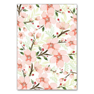 Numéro De Table Fleurs roses