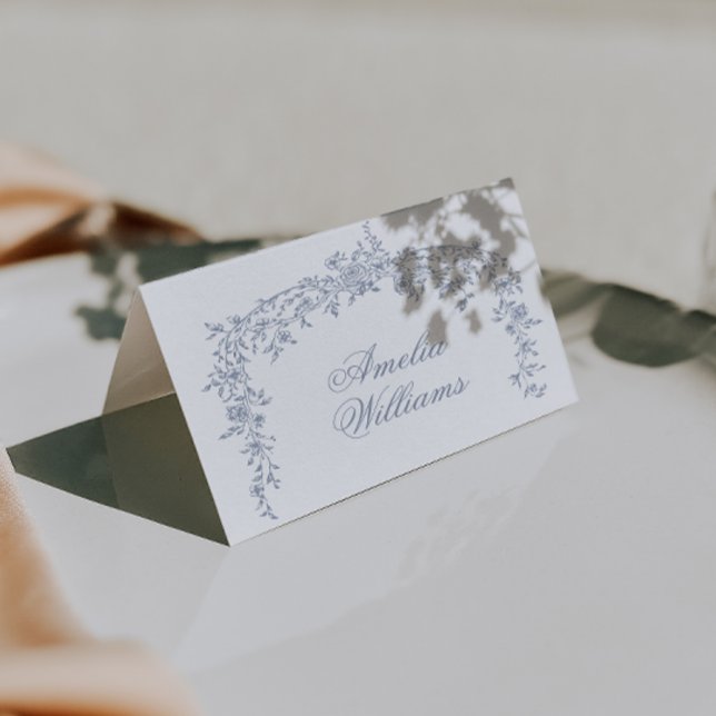 Numéro De Table Floral Dusty Blue Boho Botanical Unique Wedding (Créateur téléchargé)