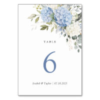 Floral Elegant Blue Hydrangea Mariage de verdure