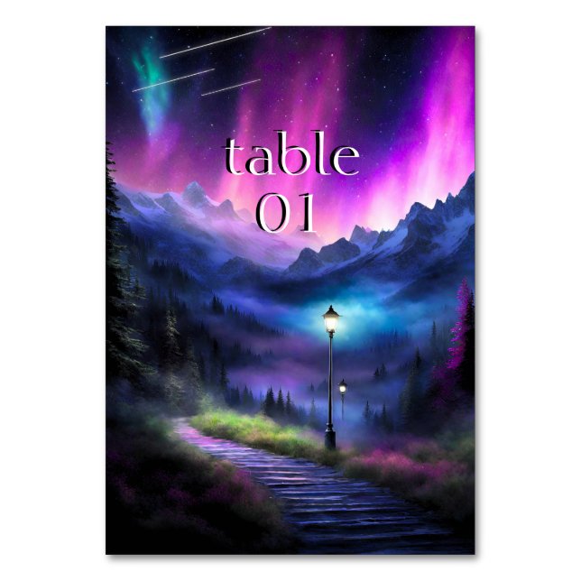 Numéro De Table Forêt enchantée (Par défaut)
