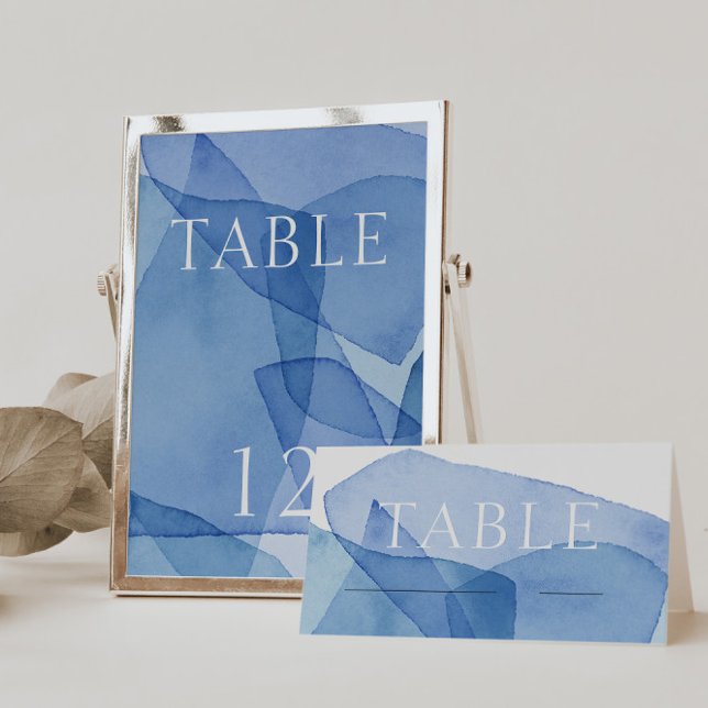Numéro De Table Formes d'aquarelle moderne Numéro de tableau du Ma (Créateur téléchargé)