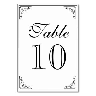 Numéro De Table Fruit frontière vintage thème de mariage Numéro de
