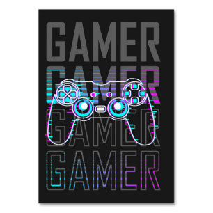 Numéro De Table Gamer With Controller