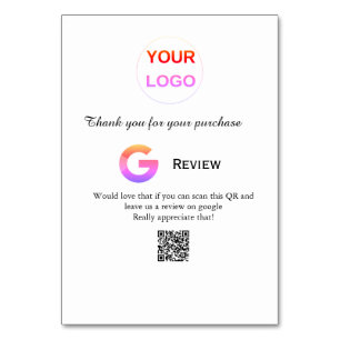 Numéro De Table Google examen logo de l'entreprise Analyser QR exa