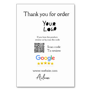 Numéro De Table Google examen logo entreprise site Web scanner cod