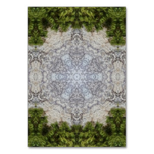 Numéro De Table Green Moss & Earth Nature Art