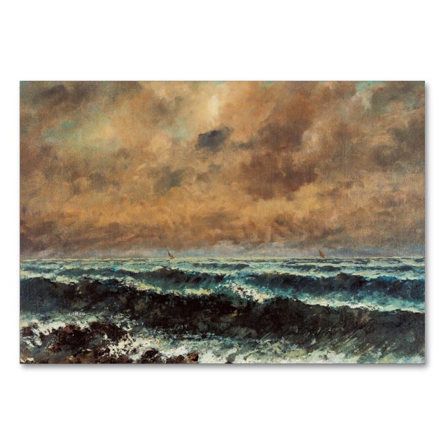 Numéro De Table Gustave Courbet - Mer d'automne (Devant)