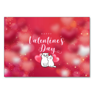 Numéro De Table Heureuse Sainte-Valentin