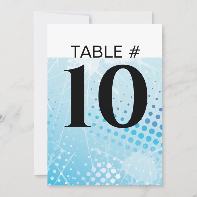 Numéro de table ICE HOCKEY Cartes de sécurité (Devant)
