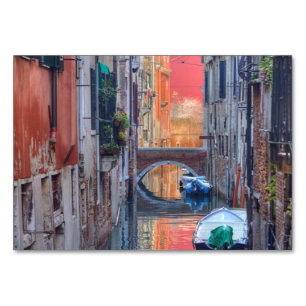 Numéro De Table Impression Colorée De Venise Italie