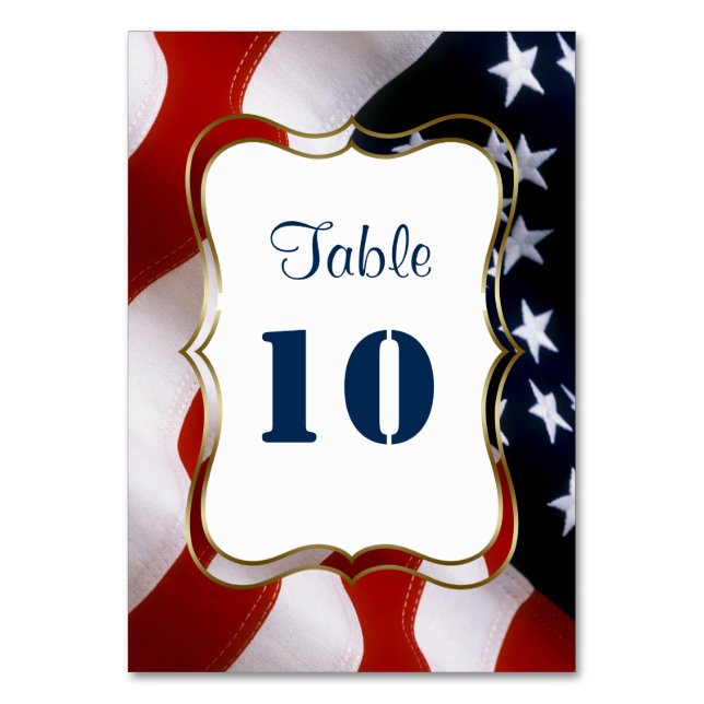 Numéro De Table Indicateur américain unique et tendance Mariage Nu (Par défaut)