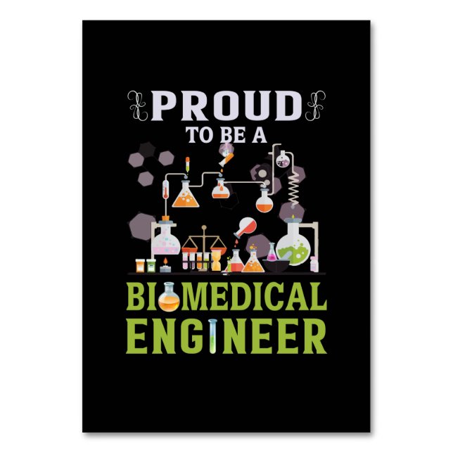Numéro De Table Ingénieur Fier D'Être Ingénieur Biomédical (Par défaut)